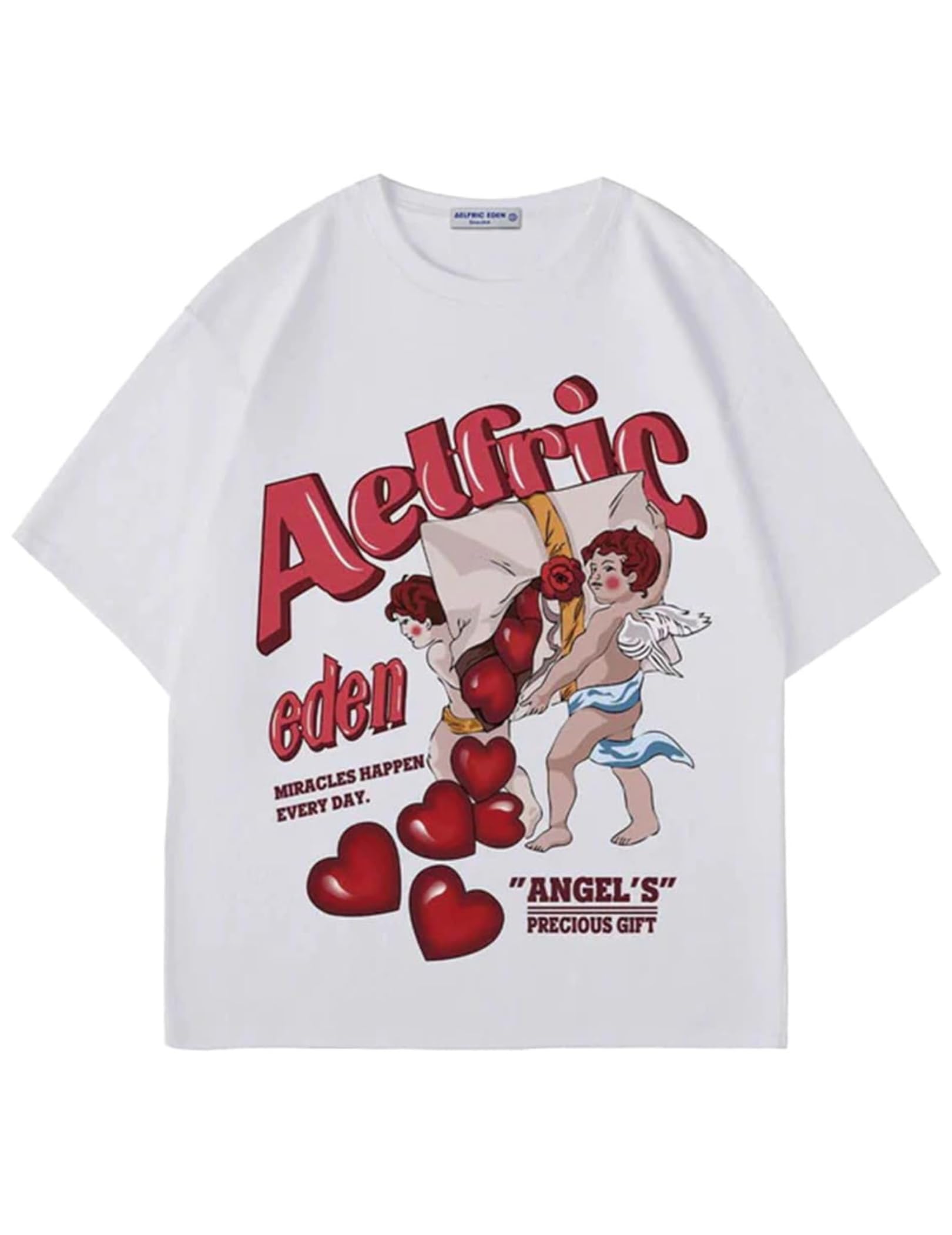 Aelfric Eden Oversized Graphic Tees Women Streetwear Casual